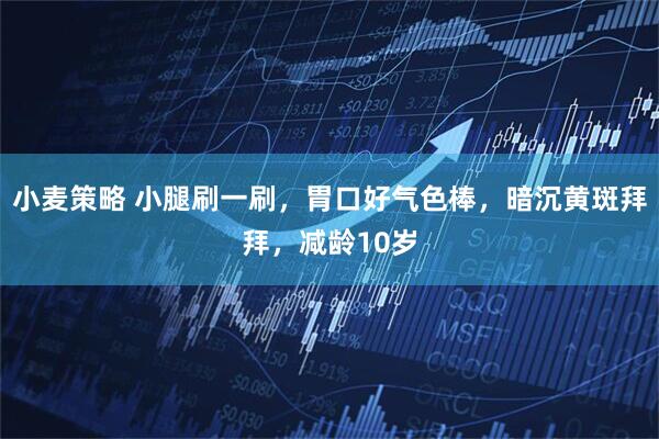 小麦策略 小腿刷一刷，胃口好气色棒，暗沉黄斑拜拜，减龄10岁